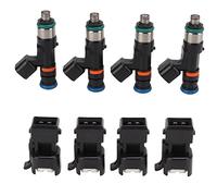 Inyector de combustible, 0280158117/0280158298, 4 inyectores de combustible de motor con convertidores, reemplazo de accesorios de automóvil para motor turbo A4 TT 1.8T 20V