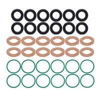 Inyector de Combustible Ajuste para Audi A4 A4 A3 Q7 Allroad inyector de Combustible Boquilla Junta de Cobre Junta tórica Kit de Sello 059130119 059130519 inyector Componentes(2 Set)