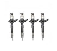 Inyector de combustible de 4 piezas 23670-30400 compatible con Toyota Hilux 1KD 2KD 2.5 D