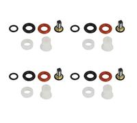 Inyector de combustible gasolina Apto para Honda Acura RSX TSX Civic 4 piezas Kit de reparación de inyectores de combustible Filtros Juntas tóricas. Conector Inyector