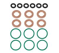 Inyector de combustible gasolina Compatible Con Audi Compatible Con VW Inyector De Combustible Junta De Cobre Junta Tórica Kit De Sello 059130119 059130519 WHT000884 03L130277