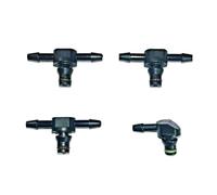 Inyector de combustible gasolina Compatible Con Bosch 110, 4 Piezas, Conector De Tubo De Retorno De Inyector De Combustible Diésel Common Rail, Tubo En T Y Tubo En L.(3xT 1xL)
