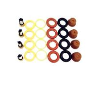 Inyector de combustible gasolina Compatible Con Bosch. Incluye Microfiltro, Junta Tórica, Junta De Plástico, Tapa De Pivote, 4 Juegos. Kit De Reparación De Inyectores De Combustible.