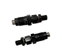 Inyector de combustible gasolina Compatible con Toyota Cressida Crown Hilux Dyna 100 Hiace 2446cc 2.4D/TD 2L 2LT 2LTE, inyector de combustible, conjunto de boquilla 23600-59105 Conector Inyector(2PCS)