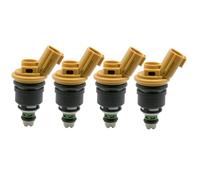 Inyector de Combustible inyector Componentes Compatible con Nissan Silvia SR20DET S13 S14 S15 Jecs 16600RR543 FJ942, 4 inyectores de combustible de 550 cc y 555 cc.