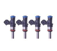 Inyector De Combustible Inyector De Combustible Con Boquilla 4X Para Coche Gasolina Valores EV14 KT Inyección Alta Impedancia 0280158209 870cc 80lbs Kits inyección combustible