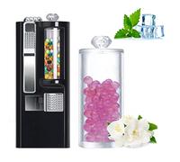 Inyector De Cuentas De Humo DIY Varios Sabores, Cuenta De Humo, Menta, Aroma, Cápsula, Planta Pura, Extracto De Fruta, Respiración Fresca, 100, Cuentas De Humo Y Barra De Empuje (Flor de Jazmín)