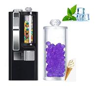 Inyector De Cuentas De Humo DIY Varios Sabores, Cuenta De Humo, Menta, Aroma, Cápsula, Planta Pura, Extracto De Fruta, Respiración Fresca, 100, Cuentas De Humo Y Barra De Empuje (Helado de vainilla)