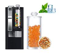 Inyector De Cuentas De Humo DIY Varios Sabores, Cuenta De Humo, Menta, Aroma, Cápsula, Planta Pura, Extracto De Fruta, Respiración Fresca, 100, Cuentas De Humo Y Barra De Empuje (Cáscara de tangerina)