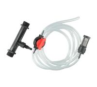 Inyector de fertilizante Venturi de 3/4 pulgadas para riego de jardín, dispositivo de dosificación de alta eficiencia con interruptor y juego de tubos, conexión de salida de entrada