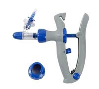 Inyector de Ganado, Pistola Veterinaria Continua y Ajustable con Inserción de Botella para Vacunación de Animales, Resistente y Duradero(A,2ML)