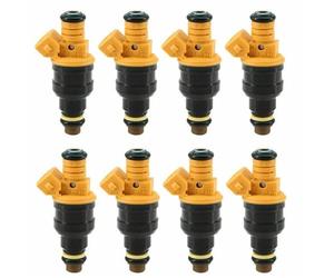 Inyector de Gasolina 0280150718 Juego de 8 inyectores de combustible compatibles con Ford F150 F250 F350 5.0 5.8 4.6 5.4 Diseño de filtro Boquillas de inyección de combustible