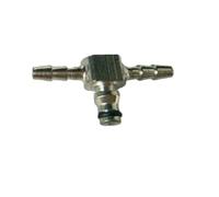 Inyector de Gasolina Ajuste para BOSCH 110 1 Uds CRIN1 inyector común para riel solenoide retorno de aceite juntas conexión T/L Way(1PCS-T-STEEL)