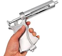 Inyector de jeringa continua ajustable para ganado caballos ovejas cerdos y animales veterinarios inyección semiautomática 50 ml vacunas medicina prevención tratamiento epidemias