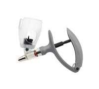 Inyector de jeringa continua para ganado de 5 ml con 10 agujas, jeringa para ganado precisa y ajustable, inyector veterinario para cabras, cerdos y aves de corral