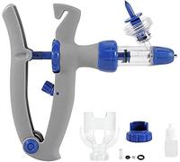Inyector de jeringa veterinaria, herramienta reutilizable ajustable de acero inoxidable para inyección de ganado y animales