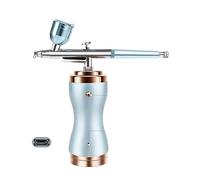 Inyector de oxígeno, pluma pulverizadora eléctrica, Kit de pistola de clavos for el hogar, compresor inalámbrico, pistola de pintura en aerosol for pasteles Control Preciso(Blue)