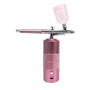 Inyector de oxígeno, pulverizador niebla, Kit compresor aire for tatuaje uñas, arte, decoración belleza, herramienta pistola pulverizadora pintura Para muchos medios de comunicación(Blauw)