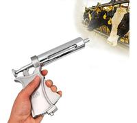 Inyector de Pistola de Jeringa para Ganado, Jeringa Ajustable para Animales 50ml Inyector de Inyección Continua de Vacuna para Aves de Corral, Ganado, Cerdo, Cabra