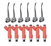 Inyector Gasolina 6 Unids/lote Inyectores De Combustible 1001-87F90 Con Enchufes E85 Alto Rendimiento 850cc Para Toyota Para Supra Para Motor 1jzget 2JZGTE