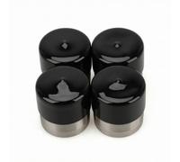 Inyector Grasa Rueda Remolque con Tapa Protectora y Cuerpo Acero Inoxidable para Engrase Directo Rodamientos Acuado para Ejes Carga y Vehiculos Trabajo, Cuatro Unidades, 2,441