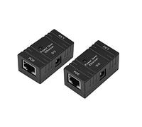 Inyector pasivo RJ45 10M / 100Mbp PoE, Fuente de alimentaci¡§?n Adaptador Ethernet Inyector Adaptador Divisor con Conector de CC de 2.1 mm x 5.5 mm