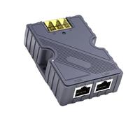 Inyector PoE, 48-57V 3A GigE Protección Pasiva contra Sobretensiones ABS ESD con LAN, Adaptador Ultra PoE de 150W 10/100/1000Mbps para Kit de Internet Satelital