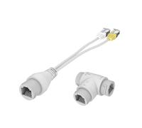 Inyector PoE - Conector RJ45 Divisor PoE | Cable Divisor PoE Ethernet Pasivo De Alimentación Rj45 Inyector | Transmisión De Red Power Over Ethernet 2 En 1 (Modo IEEE802.3AT)