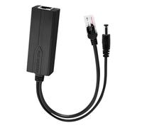 Inyector POE de 1000 Mbps de entrada RJ45 y alimentación CC salida RJ45 IEEE802.3af/at protocolo Gigabit POE Power over Ethernet Splitter