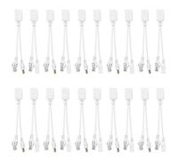 Inyector PoE, Divisor de inyector Adaptador PoE, Cámara IP de 10 Pares Cable PoE RJ45 Adaptador de alimentación a través de Ethernet Inyector + Divisor DC 12 V