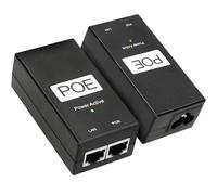 Inyector PoE Extralink POE-24-24W-G Fuente de alimentación PoE 24V, 1A, 24W, Gigabit, Cable Incluido, Adaptador PoE, 2 Puertos, LED Indicator Plug & Play, Alimentador para cámaras IP, Access Point