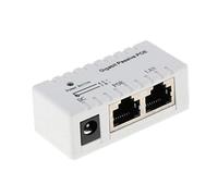 Inyector PoE pasivo de alimentación a través de Ethernet-RJ45 datos a RJ45 PoE, color blanco