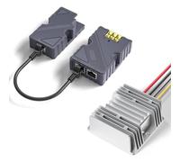 Inyector PoE Pasivo GigE de 150W para Inyector PoE con ABS Surges & ESD Protection DC Step Up Converter 12V a 48V para Dish V2 Internet Kit Satellite