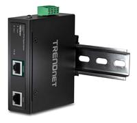 Inyector PoE - TRENDNET - Industrial Endurecido 90W - Negro - Ethernet Gigabit - 4 Puertos