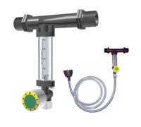 Inyector Venturi de fertilizante con llave dosificadora de precisión 25Ø 2mm. Caudal máximo riego 380 l/h. Caudal máximo fertilizante 40 litros a 3 bar. Rosca macho 3/4". Fabricado España