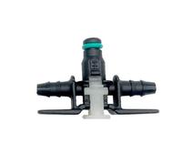 inyectores 10 adaptadores de unión de tubería de combustible para automóvil, compatibles con inyector Bosch, conector rápido de retorno bidireccional de tres vías. Inyector de Combustible(THREE WAYS)