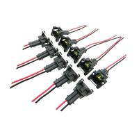 Inyectores combustible Compatible Con Citroen C4 C5 C8 Para Xsara Para Picasso Para Jumpy Para Evasion Para Synergie Boquillas Inyector Combustible Automóvil 01F003A 1984E2(10X Plugs Connector)