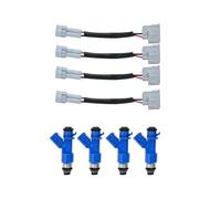 Inyectores combustible diésel Para Civic 1996-2005 Para Acura RSX 2.0L Para Integra 1.8L 4 Juegos Arnés Cableado Inyectores Combustible 16450-RWC-A01 EWLKJ00429