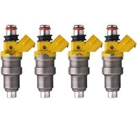 Inyectores de combustible para automóviles Juego de 4 inyectores combustible alta impedancia para Toyota, para Corolla y para Supra MR2