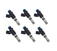 Inyectores de Combustible para Motor de automóvil, Boquilla de inyector de Combustible para Motor de automóvil, reemplazo de 6 Piezas 25380933 55559377 para Chevrolet Aveo 5 1.6L 2009 2010 2011