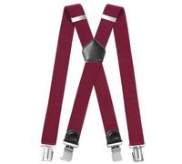 INYEEXUP Tirantes para Hombres Extra Fuertes con 4 Clips Extra Fuertes, Tirantes para Hombres Ancho de 3,5 cm, Tirantes Ajustables en Forma de X con Longitud Adicional para Personas Grandes