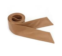 Inzegao Cinturón de cuero suave para mujer, cinturón de piel con lazo en la cintura, Marrón, M