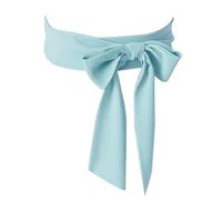 Inzegao Cinturón largo de gasa para mujer, cinturón de camisa para cóctel, fiesta, boda, Azul/claro, Large