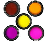 INZIH Filtro Ocular de visión Nocturna PVS14, Cubierta Protectora de Ventana de Sacrificio for Ocular marrón, Morado y Naranja, Adecuada for Lentes de 30mm(Multi)