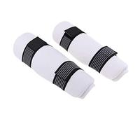 Inzopo 1 par de protectores de espinilleras para taekwondo, ideal para kickboxing, artes marciales, ajustable para mujeres, hombres, jóvenes y niños, blanco