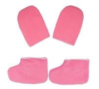 Inzopo 2 pares de guantes suaves para protección de cera de parafina SPA guantes hidratantes para calentador de cera calentador de manicura suministro
