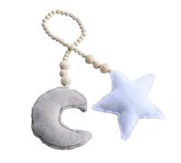 Inzopo Moon & Star Wall Ornamento Cama Red Tieback Kids Room Nursery Cuna Decoración Colgante - 1, 70 cm