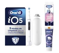 iO 5 Cepillo Eléctrico Blanco con 1 cabezal + Recambios Gentle Care x5 + Pasta Advanced Protección de Encías