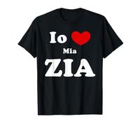 Io Amo Mia Zia, Tía Italiana Amor Camiseta