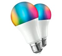 iO Bombilla LED inteligente Pack 2 (E27, Capacidad de atenuación: Intensidad regulable, Blanco cálido, 800 lm, 9 W)